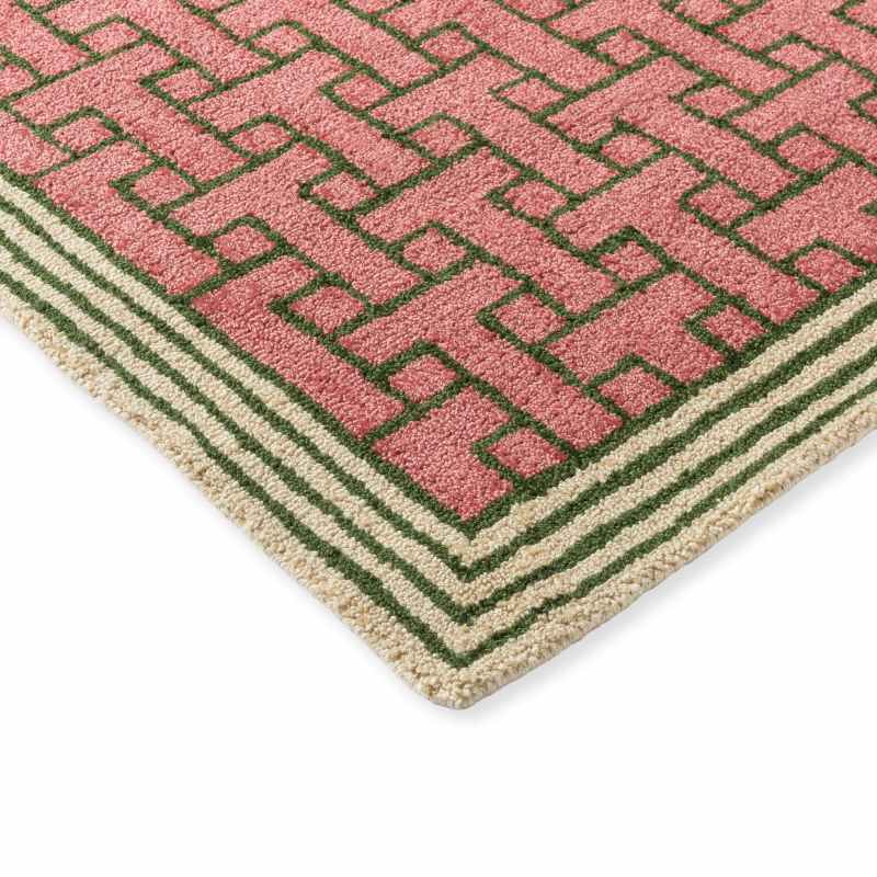 T Monogram Indoor Outdoor Rug 455802 by Ted Baker in Dusted Pink