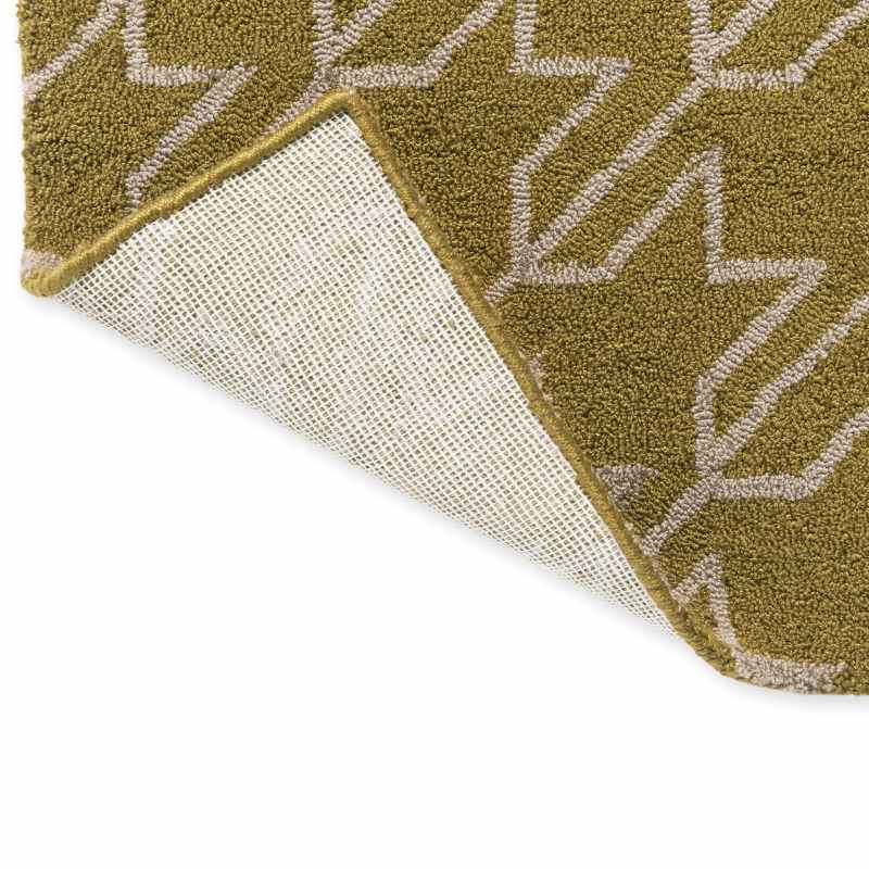 Houndstooth Indoor Outdoor Rug 455706 by Ted Baker in Mustard