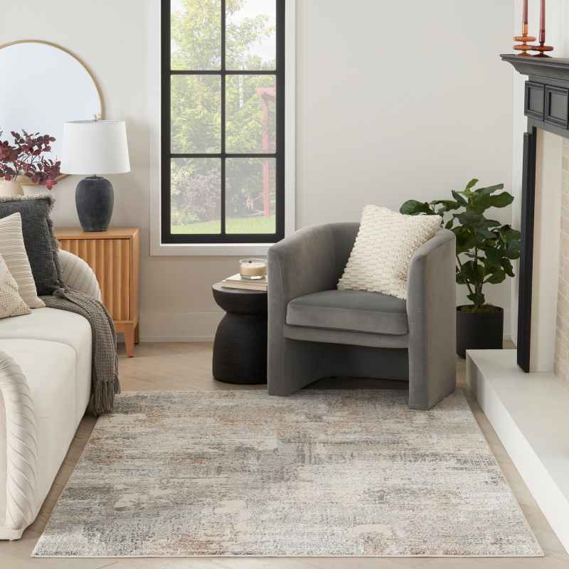 Sustainable Trend SUT04 Abstract Rugs by Nourison in Beige Grey