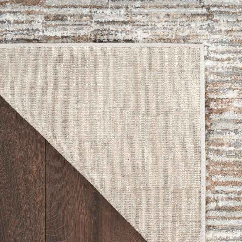 Sustainable Trend SUT06 Abstract Runner Rugs by Nourison in Ivory Mocha