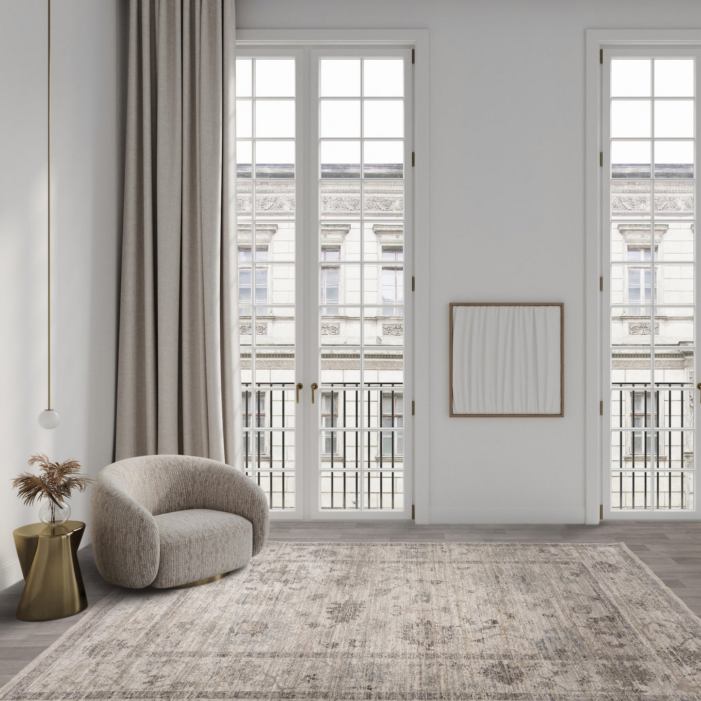 Jasper JA02 Traditional Classic Heritage Rugs in Beige Natural