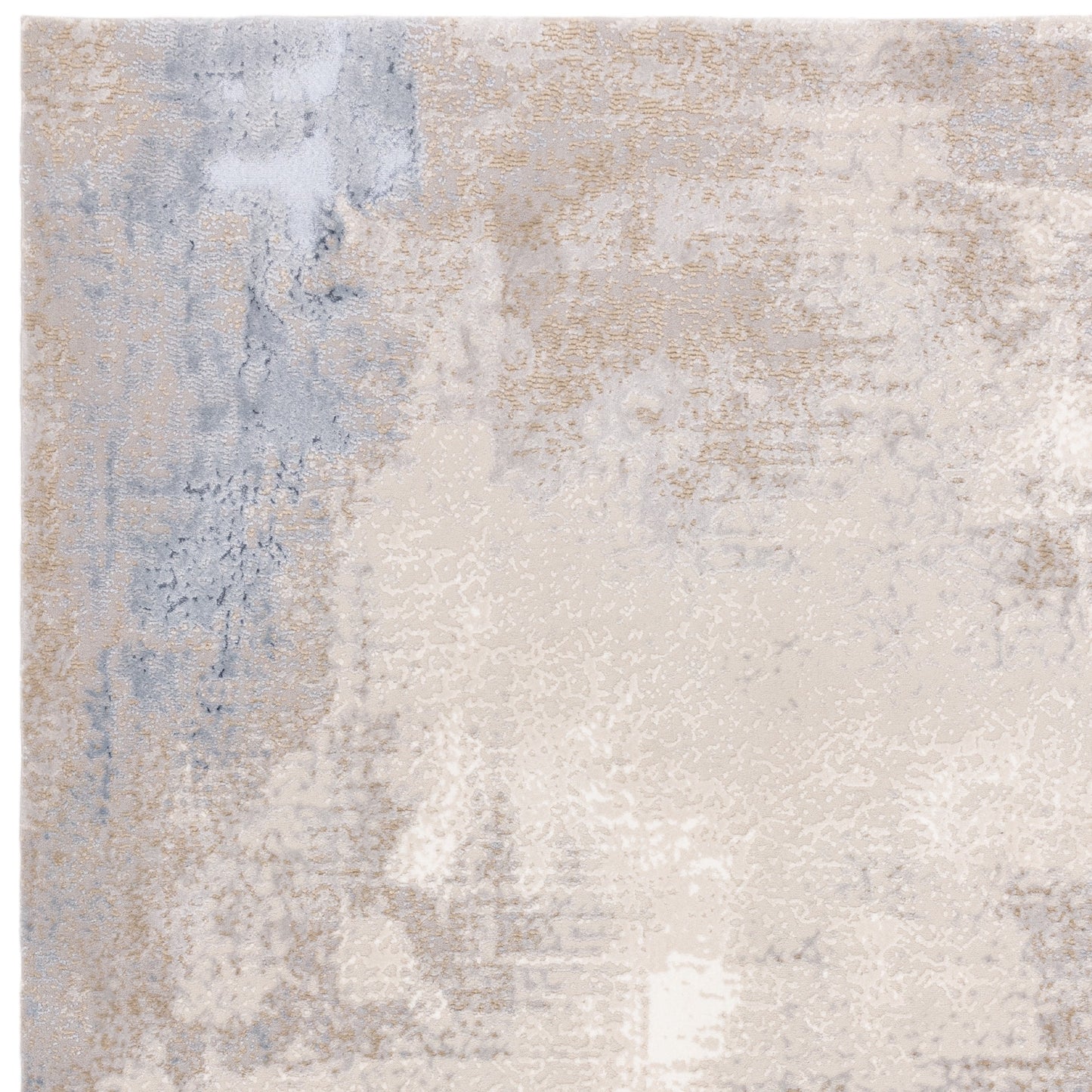 Stellar ST05 Modern Abstract High Shine Rugs in Blue