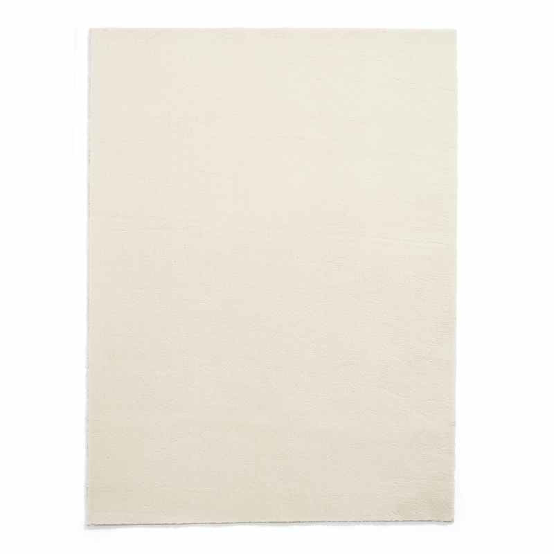 Bay Modern Washable Plain Shaggy Rugs in Cream White