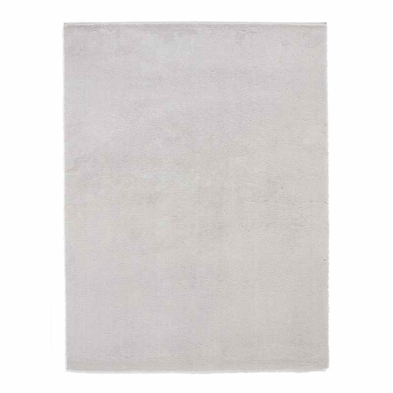 Bay Modern Washable Plain Shaggy Rugs in Grey
