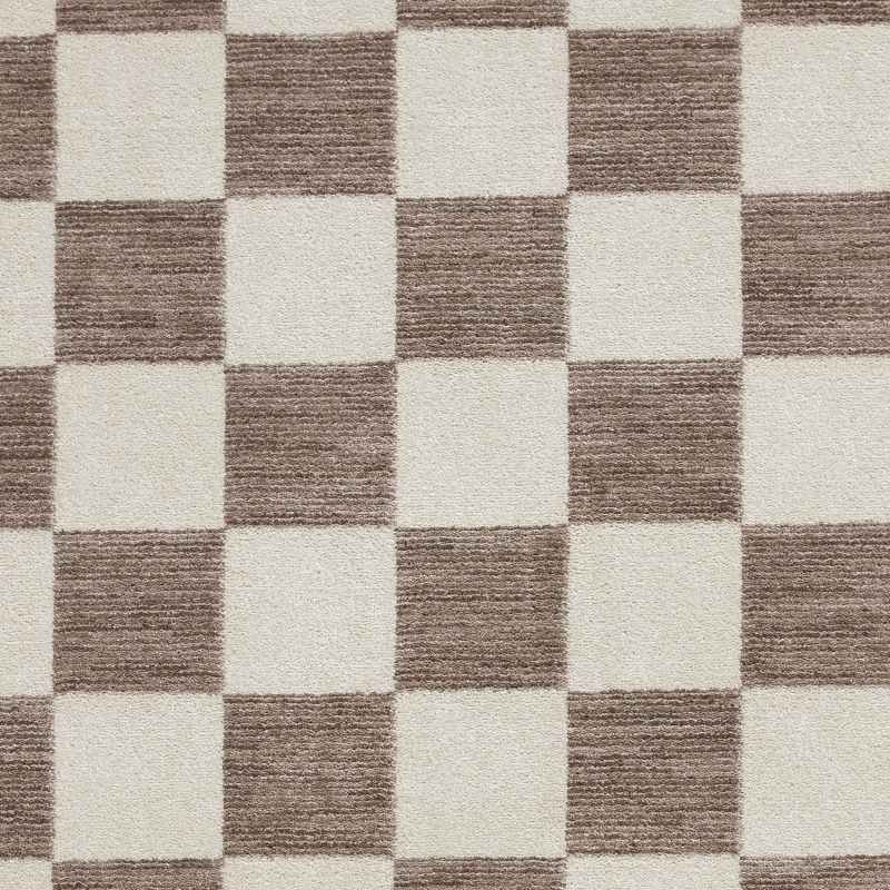 Baltimore 66618 Checkerboard Geometric Modern Rugs in Grey