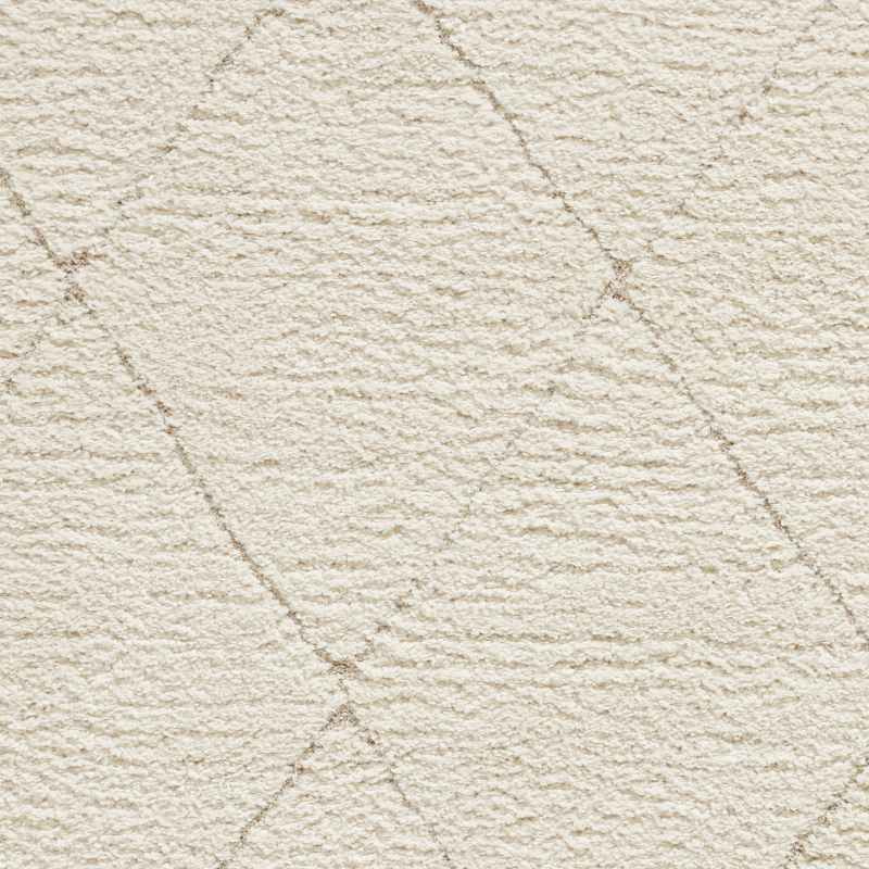 Ideal Shaggy 80260 Berber Geometric Rugs in Cream White