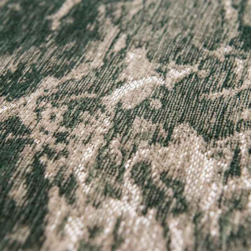 Louis De Poortere Mad Men Cracks 8723 Circle Rugs in Dark Pine