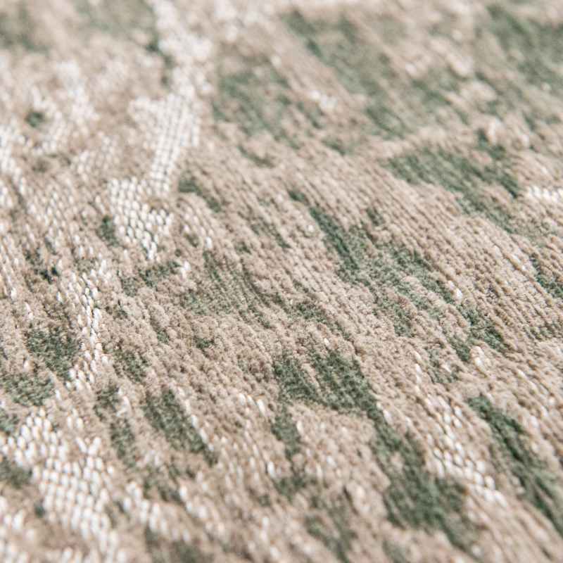 Louis De Poortere Mad Men Cracks 8723 Circle Rugs in Dark Pine
