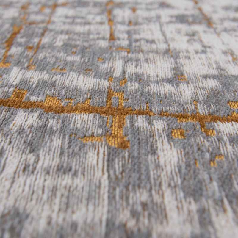 Louis De Poortere Mad Men Griff Circle Rugs 8419 in Columbus Gold