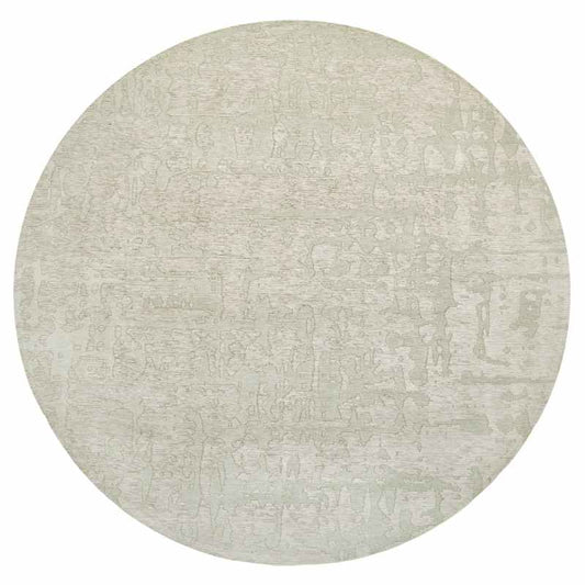 Louis De Poortere Structures Baobab 9197 Circle Rugs in Dry Beige