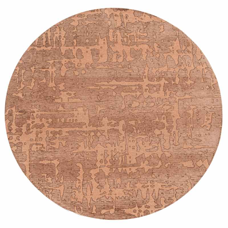 Louis De Poortere Structures Baobab 9199 Circle Rugs in Za Copper