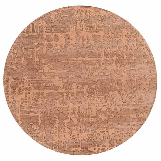 Louis De Poortere Structures Baobab 9199 Circle Rugs in Za Copper