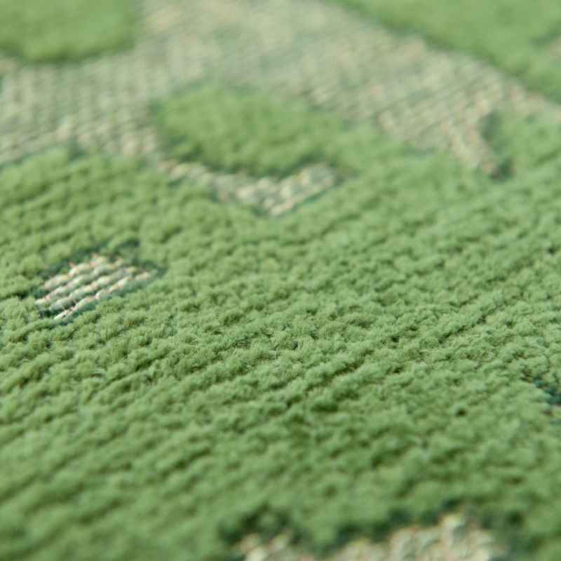 Louis De Poortere Structures Baobab 9202 Circle Rugs in Perriers Green