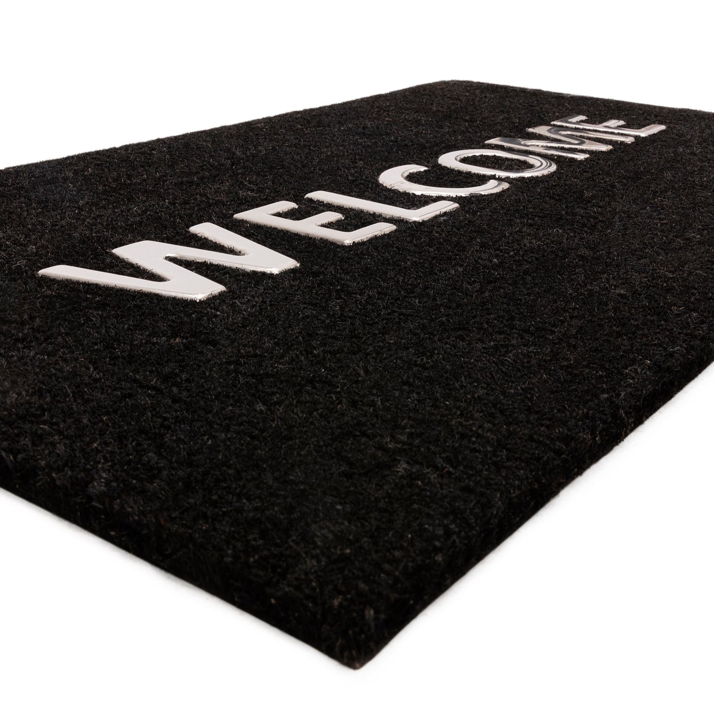 DM04 Plain Welcome Coir Doormat in Black
