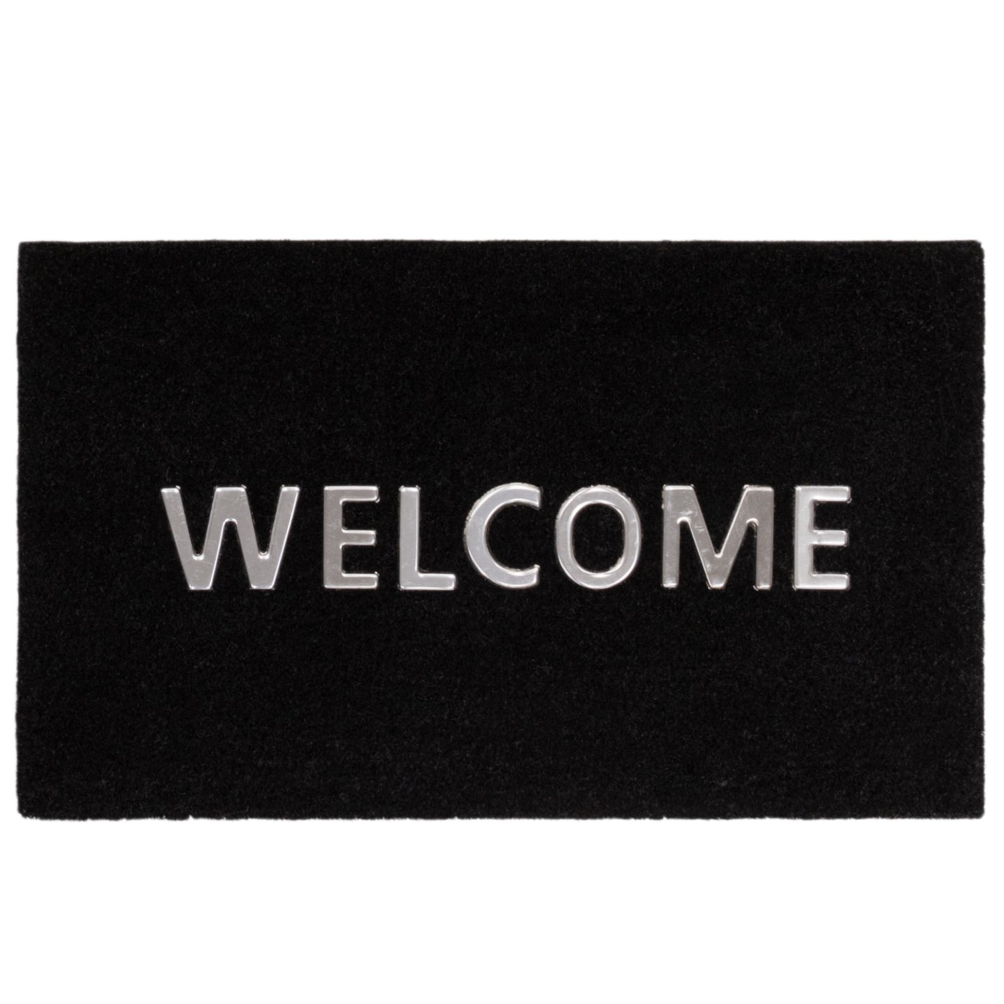 DM04 Plain Welcome Coir Doormat in Black