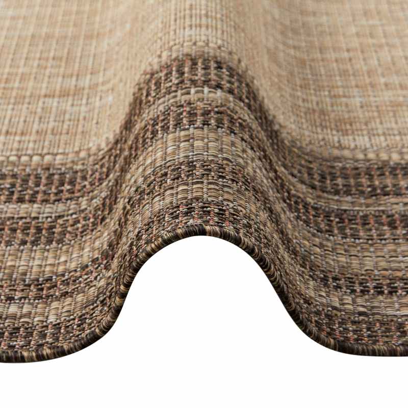 Sumac SUM102 Indoor Outdoor Rugs by Concept Looms in Beige Brown