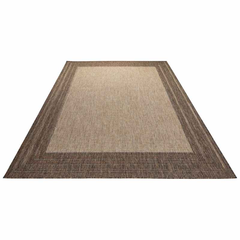 Sumac SUM102 Indoor Outdoor Rugs by Concept Looms in Beige Brown