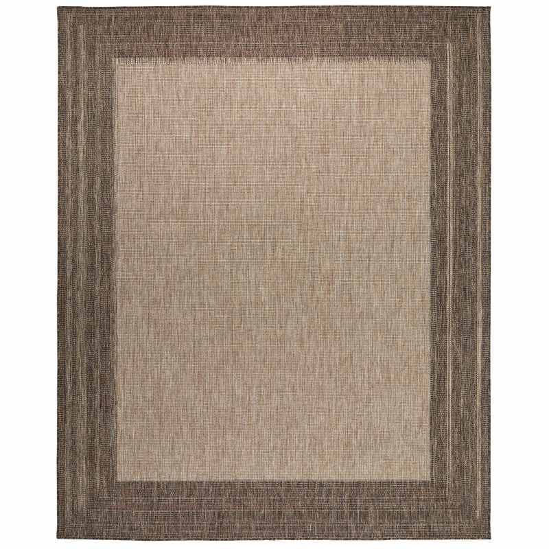Sumac SUM102 Indoor Outdoor Rugs by Concept Looms in Beige Brown