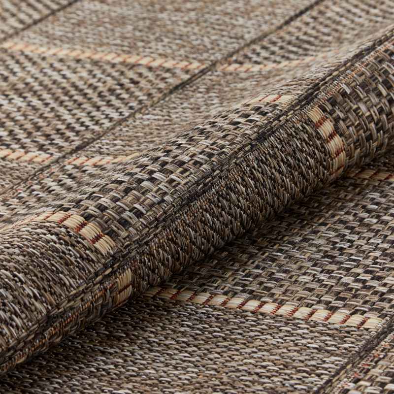 Sumac SUM104 Indoor Outdoor Rugs by Concept Looms in Mocha Brown
