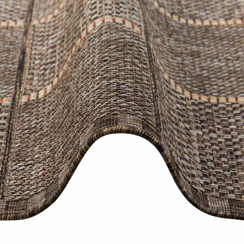 Sumac SUM104 Indoor Outdoor Rugs by Concept Looms in Mocha Brown