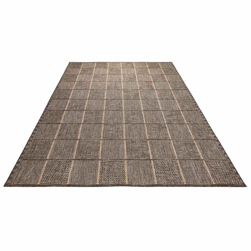 Sumac SUM104 Indoor Outdoor Rugs by Concept Looms in Mocha Brown