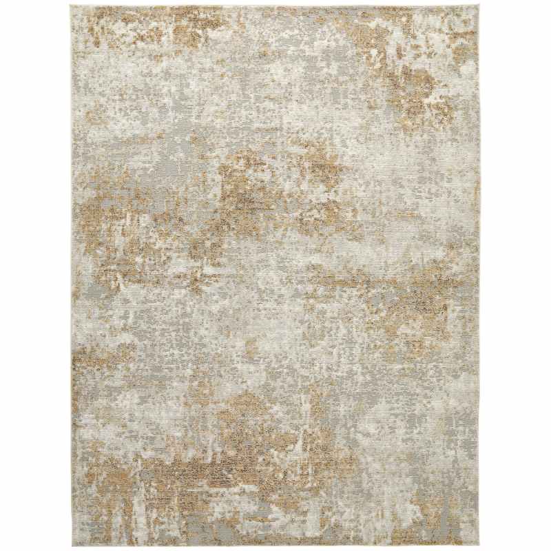 Rossa ROS03 Abstract Rug by Concept Looms in Ivory Beige