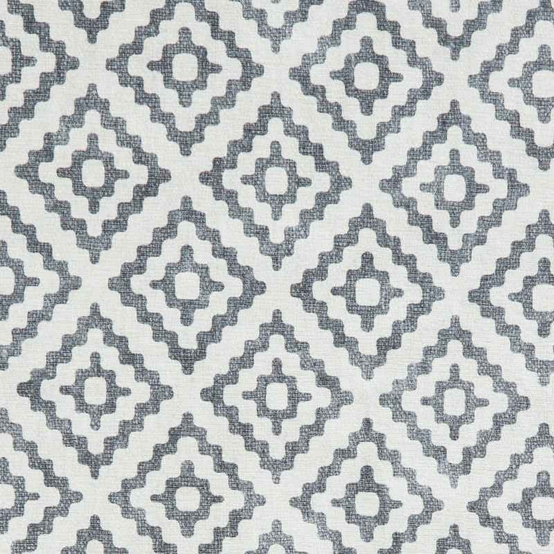 Coral H1058 Modern Washable Geometric Runner Rugs in Grey