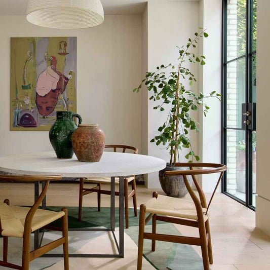 Sumi Reflect Abstract Wool Rugs 143717 Fern by Harlequin