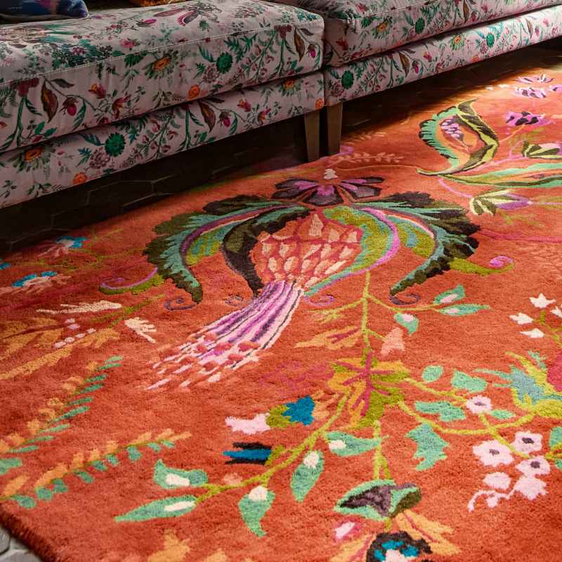 Wonderland Floral Wool Rugs 144713 Multi by Harlequin x Sophie Robinson