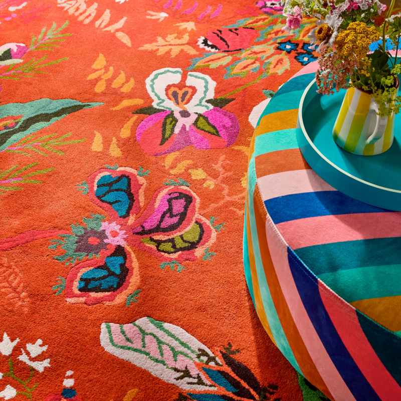Wonderland Floral Wool Rugs 144713 Multi by Harlequin x Sophie Robinson