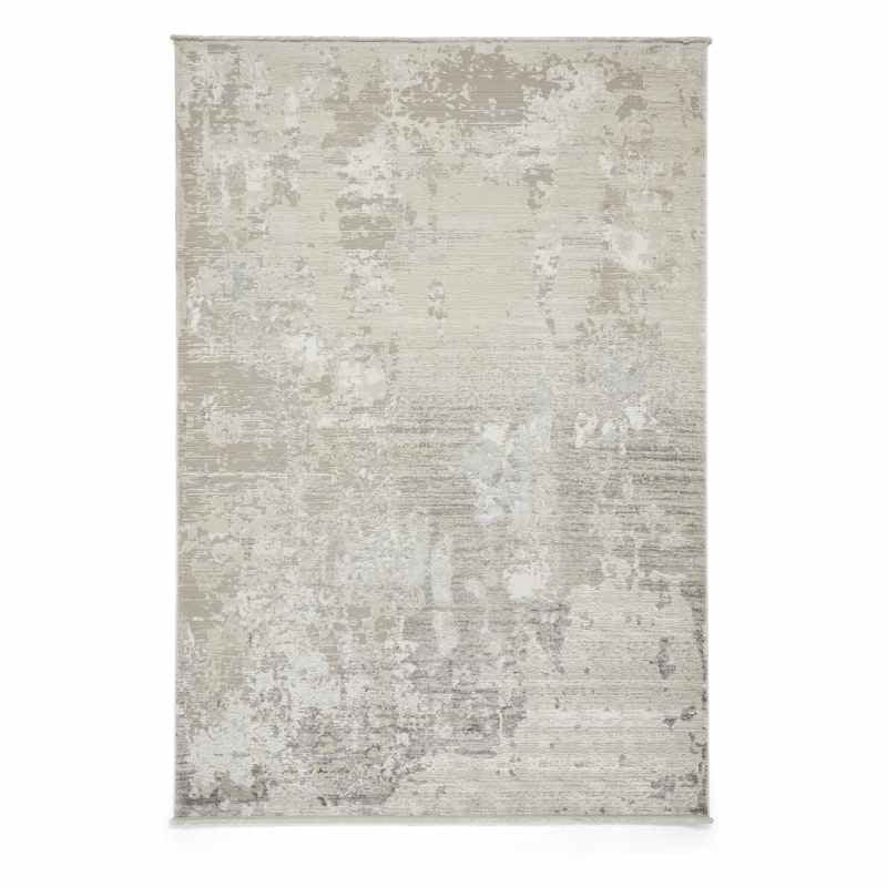 Mirage MR93 Modern Abstract Textured Metallic Rugs in Grey