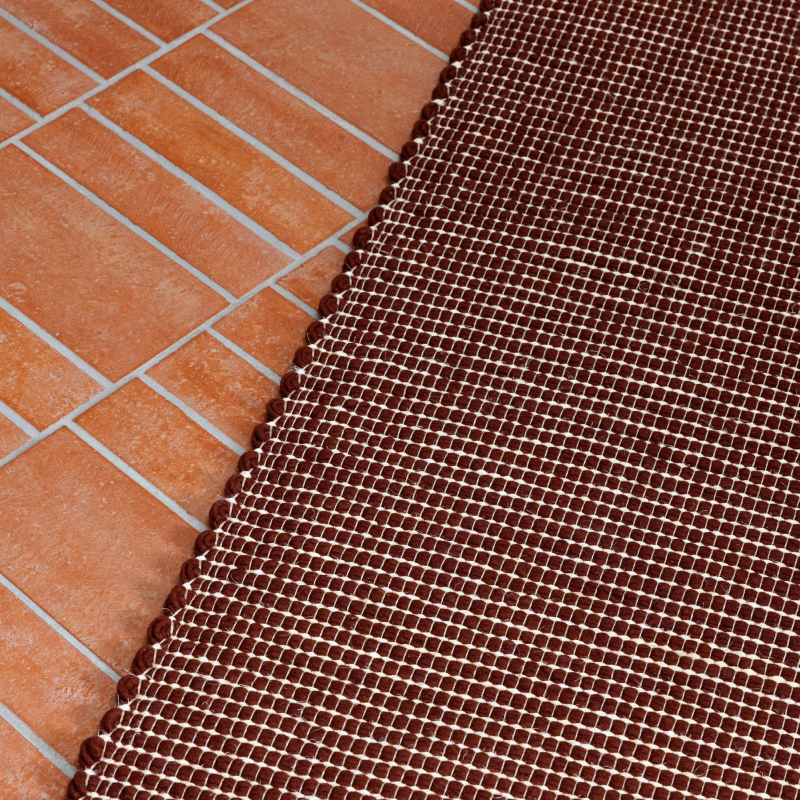 Frame Reversible Flatweave Rugs 129300 in Brick by Brink and Campman