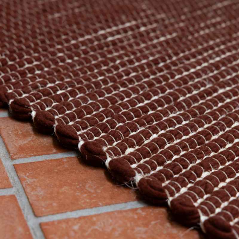 Frame Reversible Flatweave Rugs 129300 in Brick by Brink and Campman