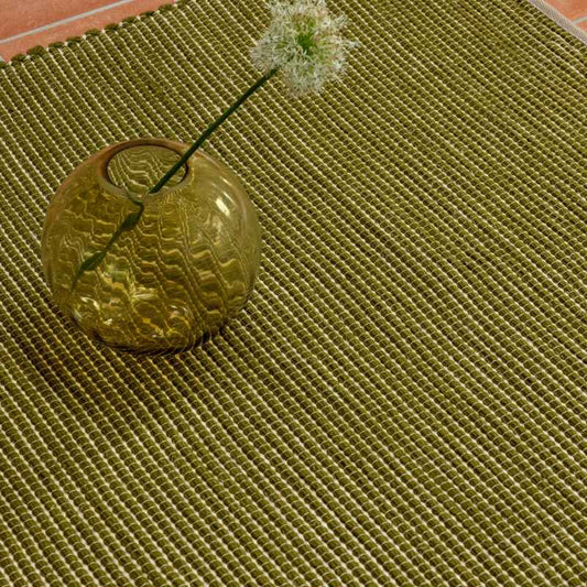 Frame Reversible Flatweave Rugs 129307 in Leaf by Brink and Campman