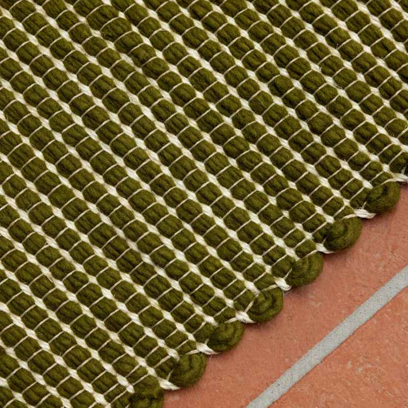 Frame Reversible Flatweave Rugs 129307 in Leaf by Brink and Campman