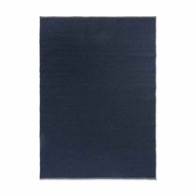 Grid Reversible Flatweave Rugs 129008 in Ink by Brink and Campman