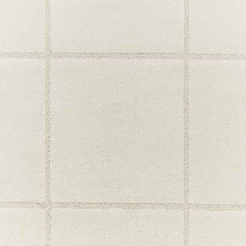 Elio 70100 Textured Geometric Modern Rugs in Cream White