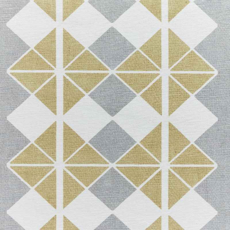 Victoria H1184 Modern Geometric Washable Rugs in Grey Yellow