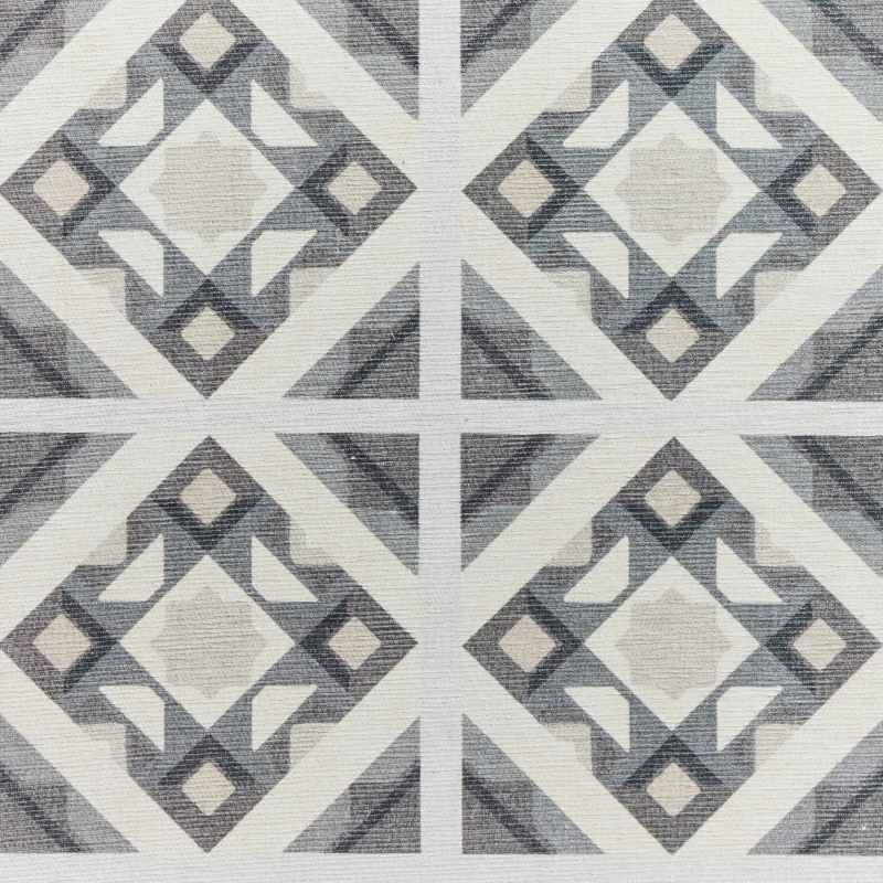 Victoria H1187 Modern Geometric Washable Rugs in Grey Beige