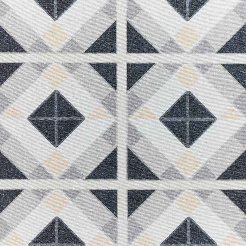 Victoria H1190 Modern Geometric Washable Rugs in Grey Beige