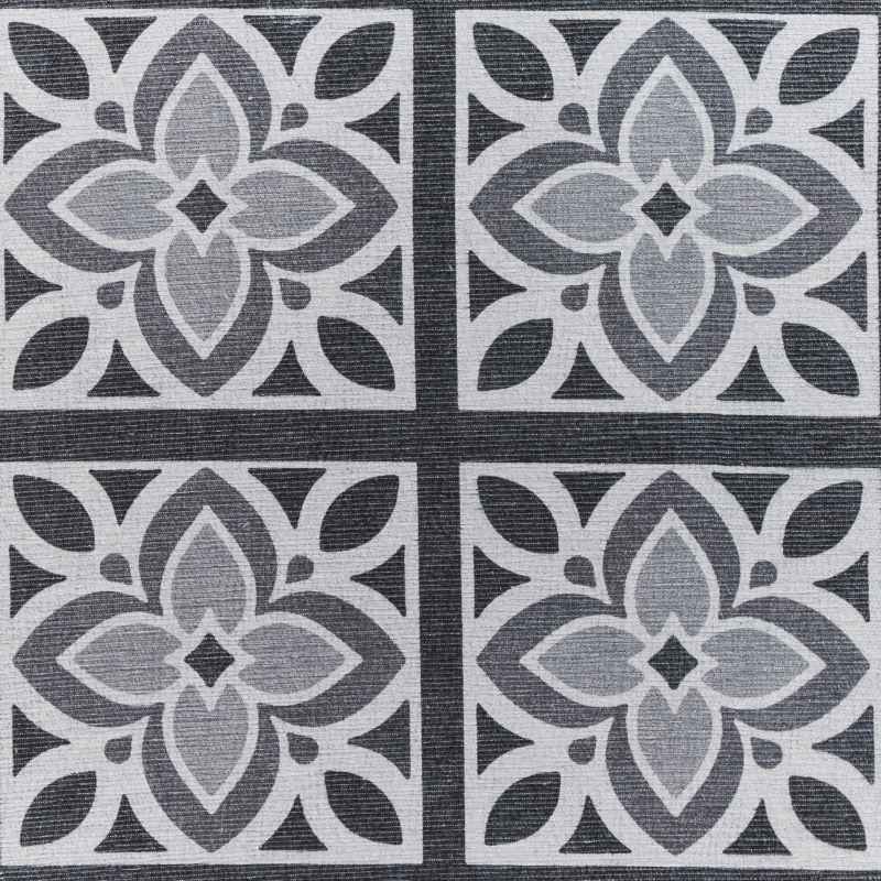 Victoria H1191 Modern Geometric Washable Rugs in Grey
