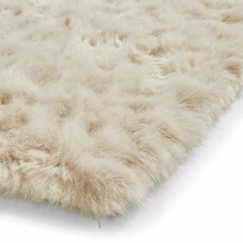Polar Plush Soft Plain Textured Shaggy Rugs in Beige