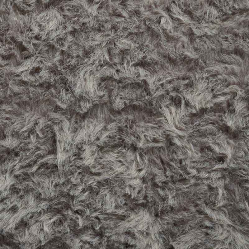 Polar Plush Soft Plain Textured Shaggy Rugs in Grey