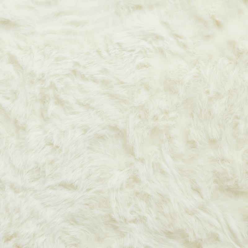 Polar Plush Soft Plain Textured Shaggy Rugs in Ivory White