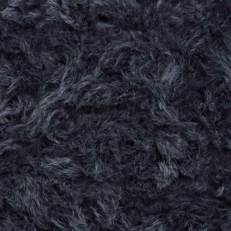 Polar Plush Soft Plain Textured Shaggy Rugs in Navy Blue