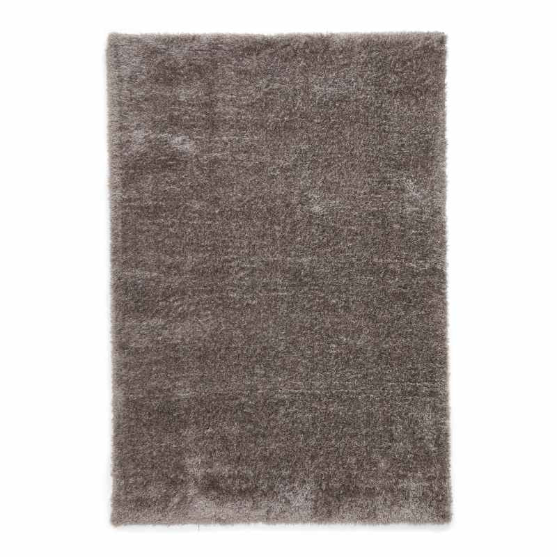Lux Shaggy Modern Plain Shaggy Rugs in Charcoal Grey