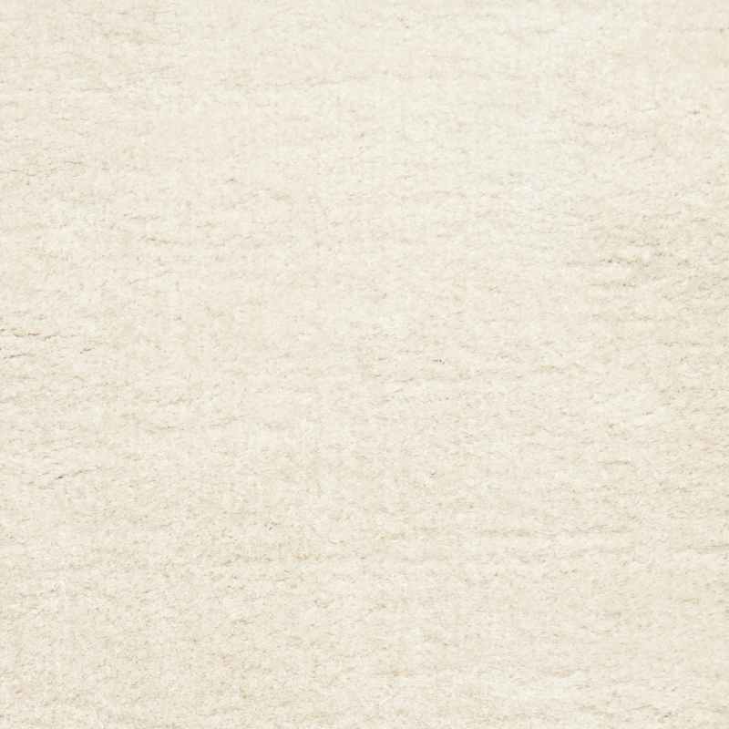 Lux Shaggy Modern Plain Shaggy Rugs in Cream White