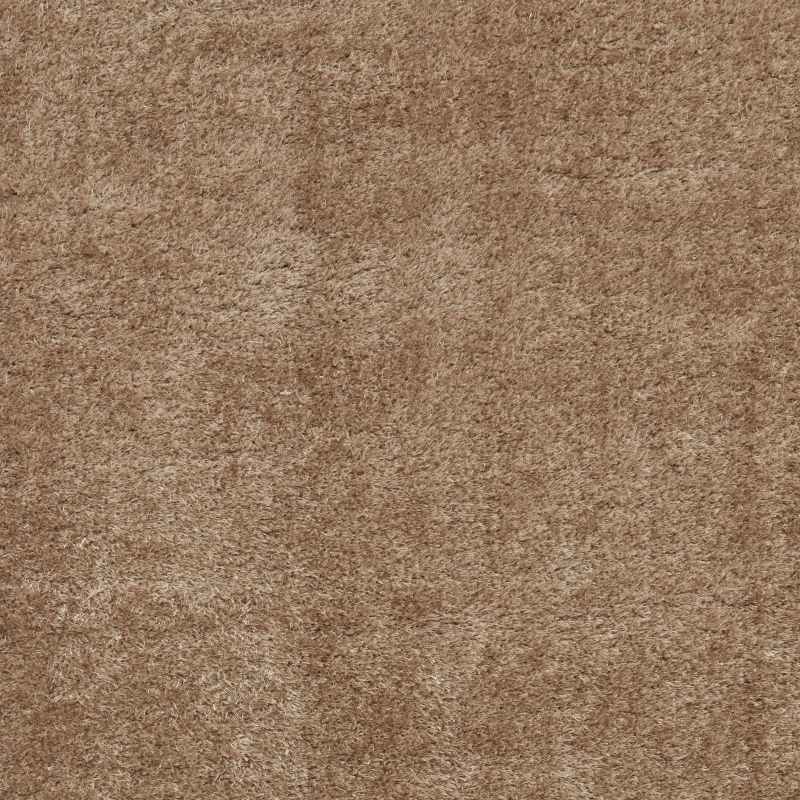 Lux Shaggy Modern Plain Shaggy Rugs in Walnut Brown