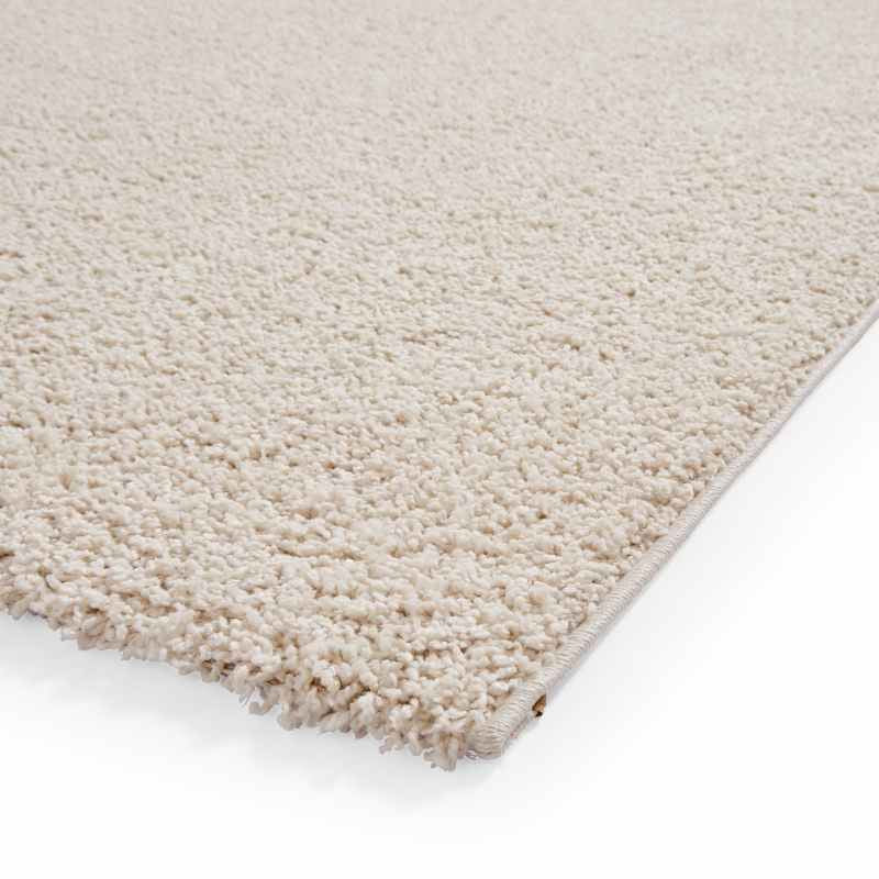 Bali 950 Modern Washable Plain Shaggy Rugs in Cream White