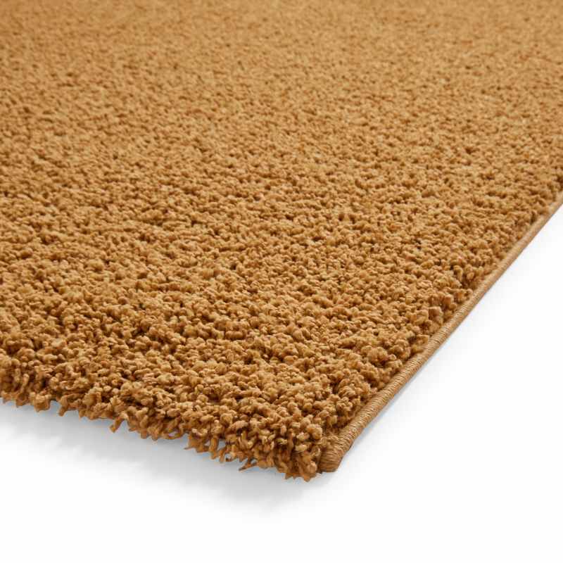 Bali 950 Modern Washable Plain Shaggy Rugs in Gold
